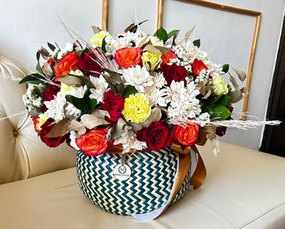 Ntsava com flores variadas simples