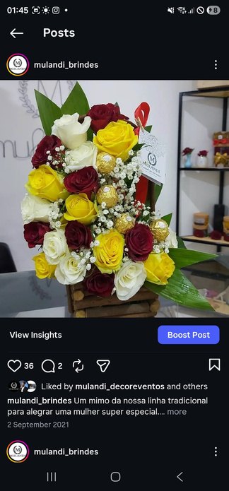 Cesto tradicional de rosas