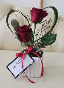 Mini arranjo no vaso