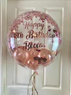 Balão transparente personalizado