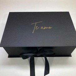 Caixa personalizada branca ou preta